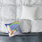 Spun Polyester Pillow / Christian Pillow / Rainbow Pillow / Christian Bible Gift