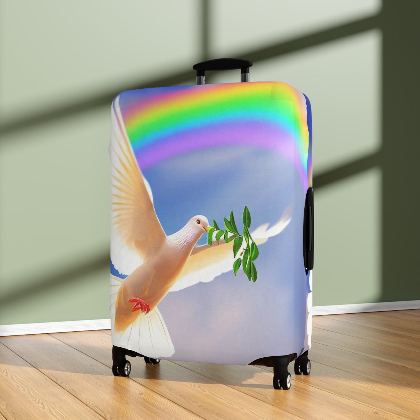Luggage Cover, Cover Suitcase, Christian Suitcase Cover, Rainbow Suitcase Cover