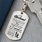 To My Husband THERE ARE SO_ Personalized Dog Tag Keychain w Heartfelt Message