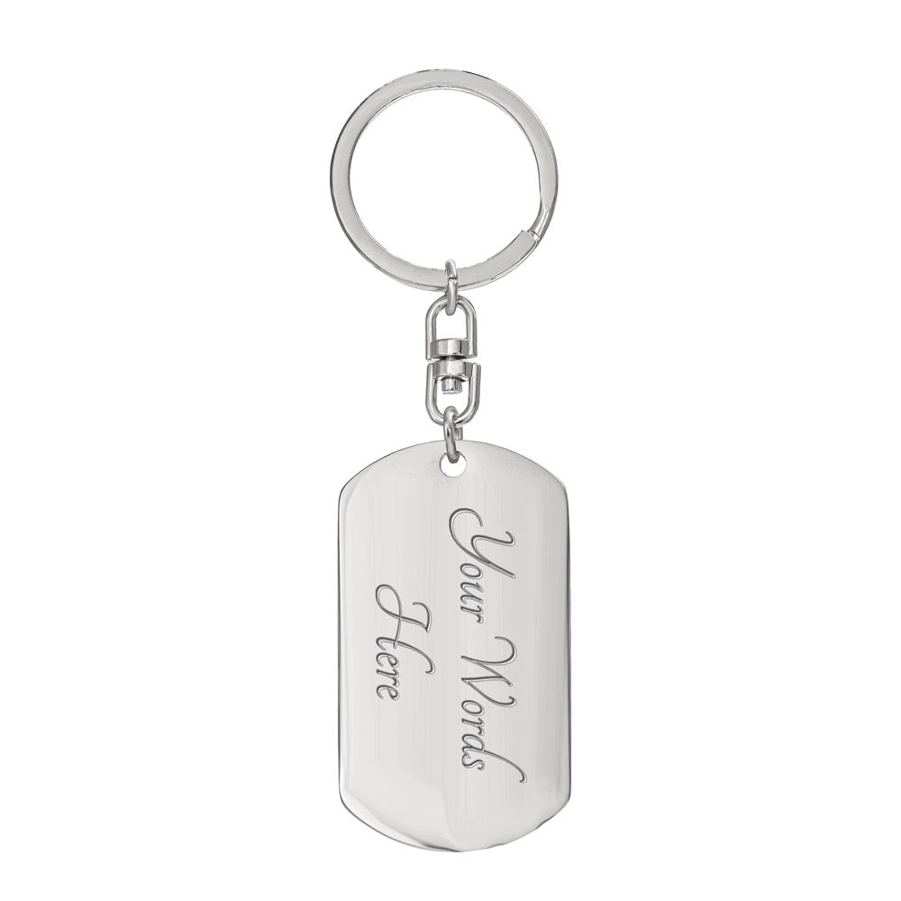 TO MY HUSBAND To My Soulmate_ Personalized Dog Tag Keychain w Heartfelt Message