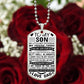 TO MY SON MY LITTLE_ Personalized Military Dog Tag Necklace w Heartfelt Message