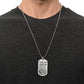 MY SON NEVER THAT I LOVE_ Personalized Military Dog Tag Necklace w Heartfelt Message
