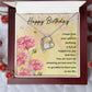 Happy Birthday soulmate special one best friend Gift Necklace Jewelry with a heartfelt durable Message Card
