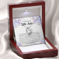 To My Amazing Little Sister The_ Gift Necklace Jewelry with a heartfelt durable Message Card