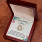 To my Mom Happy birthday nurtured me Gift Necklace Jewelry with a heartfelt durable Message Card