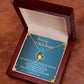 To my wife Merry Christmas The love of_ Gift Necklace Jewelry with a heartfelt durable Message Card