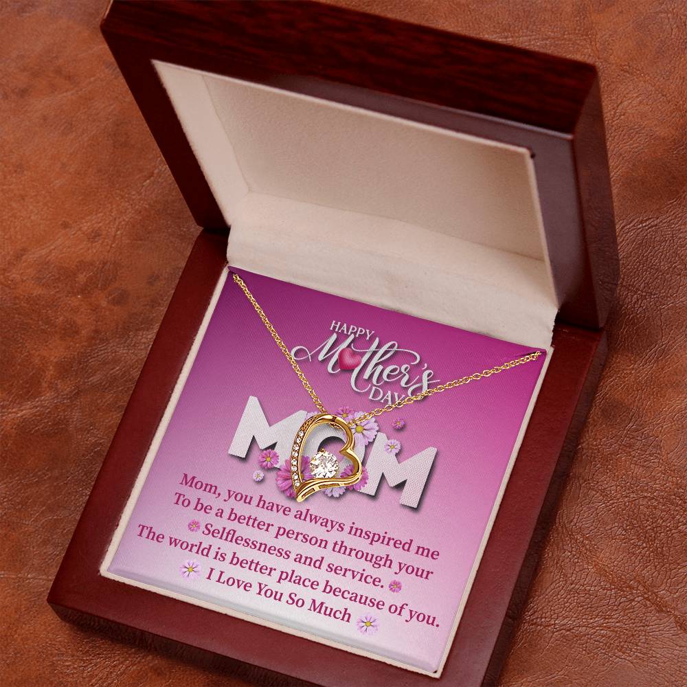 Mother_s DAY MOM Mom, you_ Gift Necklace Jewelry with a heartfelt durable Message Card
