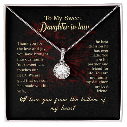 To My Daughter In Law Your Sweetness Touches our Heart