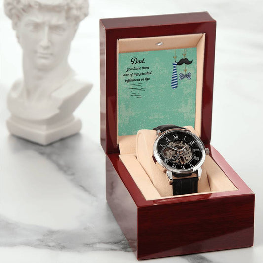 To My Dad you have been Personalized Gift Men Watch w Heartfelt Message