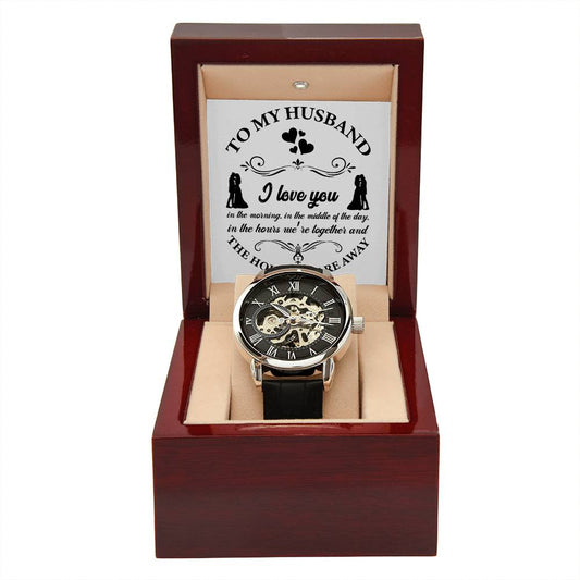 TO MY HUSBAND I love you Personalized Gift Men Watch w Heartfelt Message