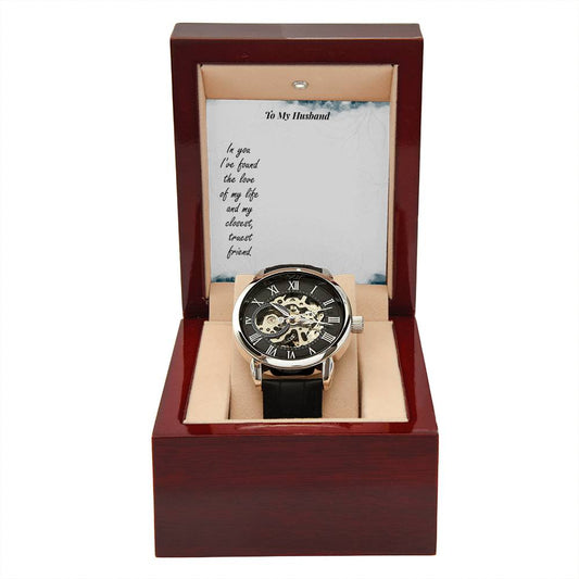 To My Husband-In you I_ve Personalized Gift Men Watch w Heartfelt Message