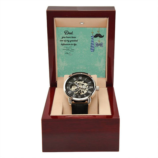 To My Dad you have been Personalized Gift Men Watch w Heartfelt Message