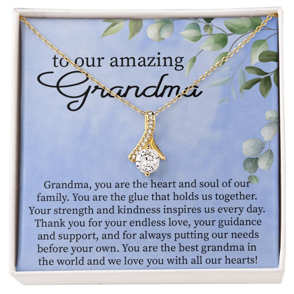 To our amazing Grandma Grandma,_  Alluring Beauty Necklace Gift Jewelry