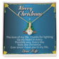 To my wife Merry Christmas The love of_  Alluring Beauty Necklace Gift Jewelry