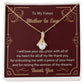 To My Future Mother In Law I will_  Alluring Beauty Necklace Gift Jewelry