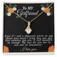 To MY Girlfriend Even if I_  Alluring Beauty Necklace Gift Jewelry