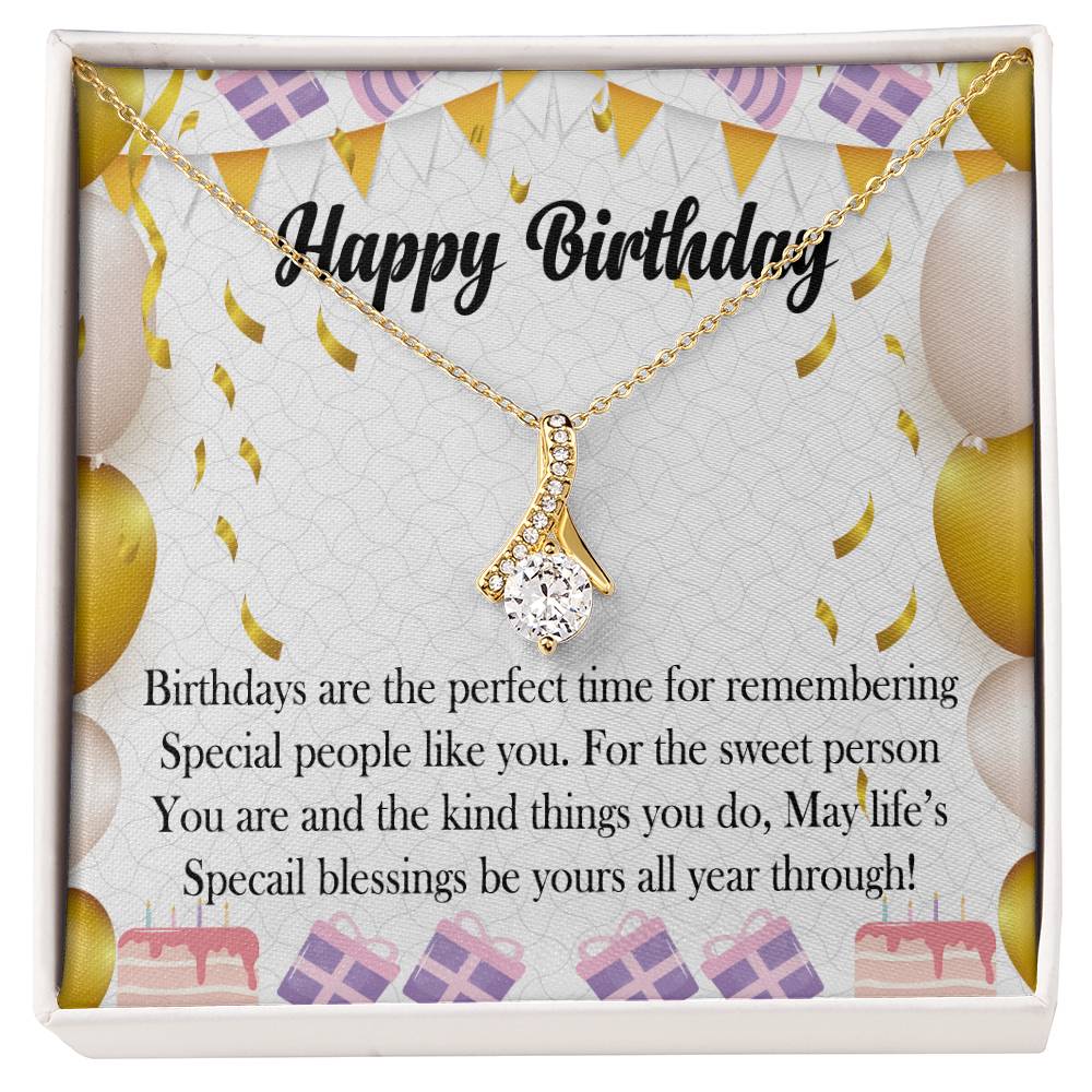 To my speacial one Happy birthday special blessings  Alluring Beauty Necklace Gift Jewelry