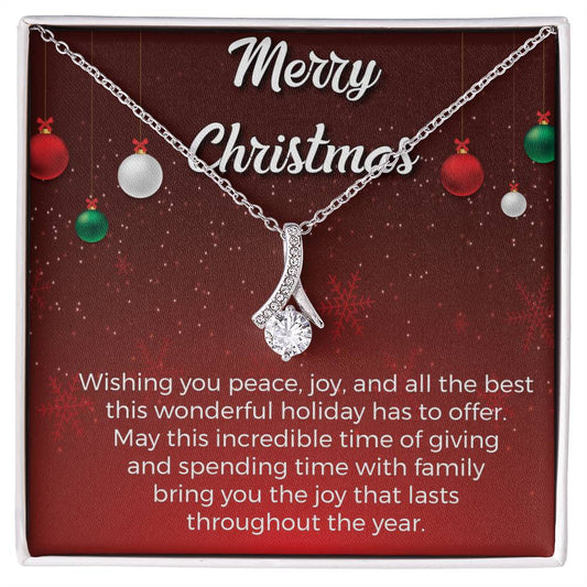 Merry Christmas Wishing you peace,_  Alluring Beauty Necklace Gift Jewelry