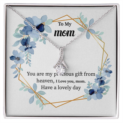 To My mom You are my_  Alluring Beauty Necklace Gift Jewelry