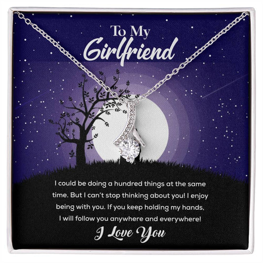 To My Girlfriend I could be_  Alluring Beauty Necklace Gift Jewelry