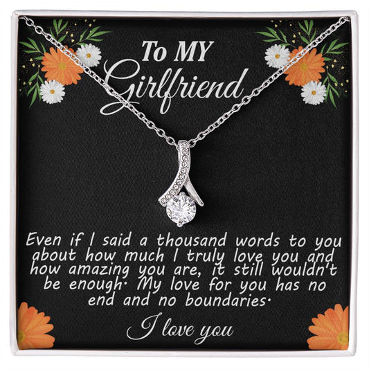 To MY Girlfriend Even if I_  Alluring Beauty Necklace Gift Jewelry