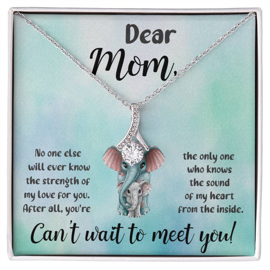 Dear Mom, No one else_  Alluring Beauty Necklace Gift Jewelry