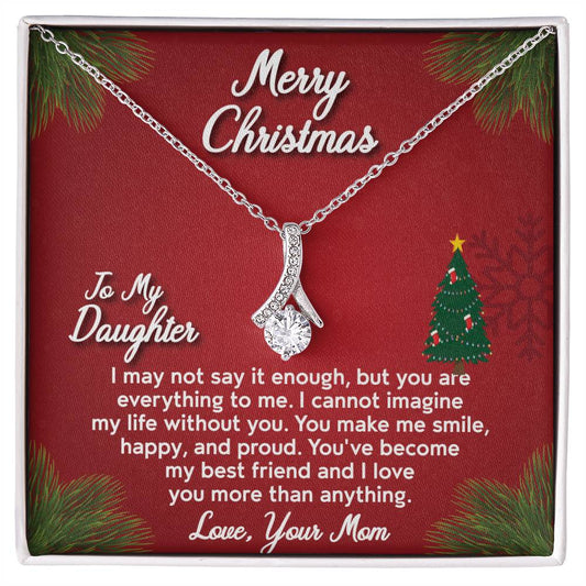 Merry Christmas to My Daughter I_  Alluring Beauty Necklace Gift Jewelry