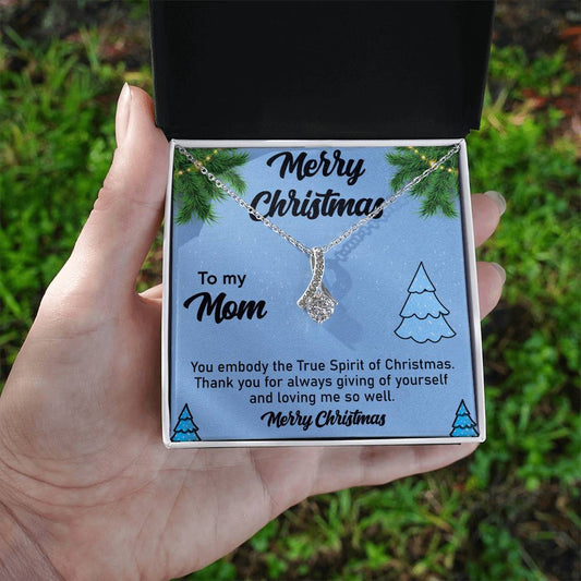Merry Christmas To my Mom You_  Alluring Beauty Necklace Gift Jewelry