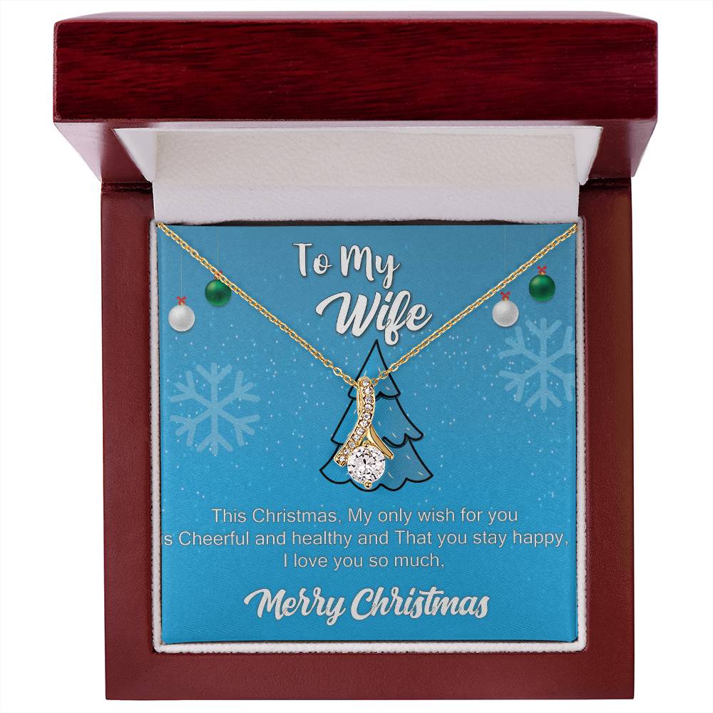 To My Wife This Christmas,_  Alluring Beauty Necklace Gift Jewelry