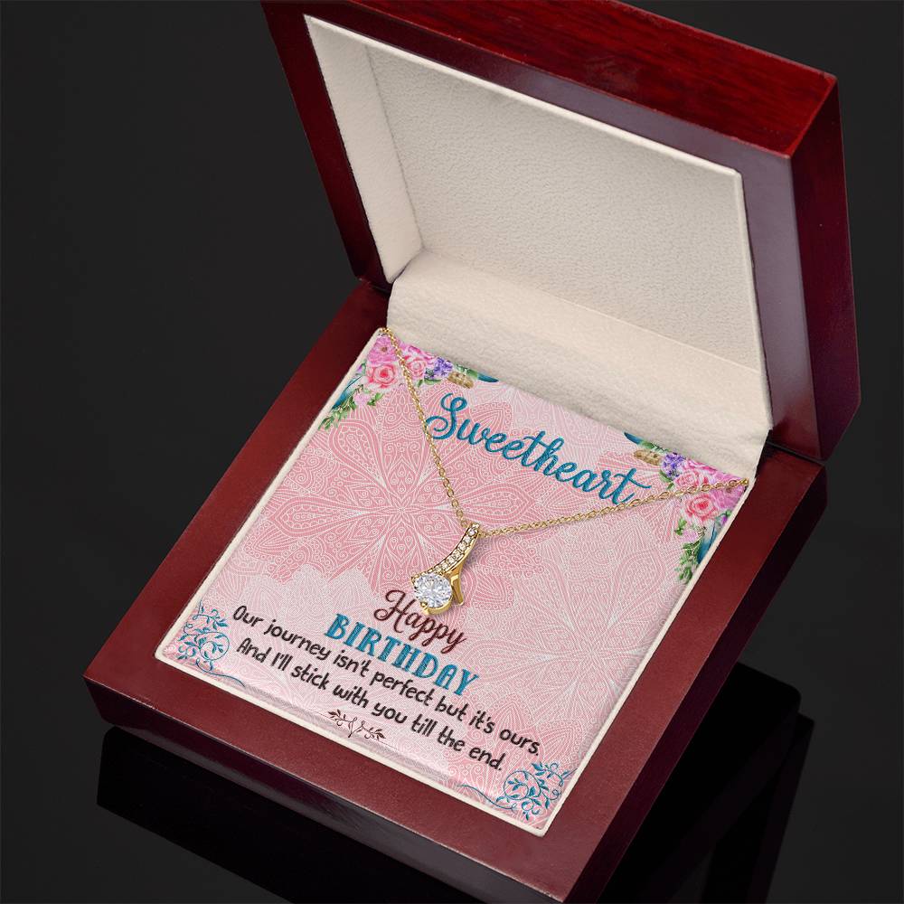 Happy Birthday sweetheart soulmate special one best friend  Alluring Beauty Necklace Gift Jewelry