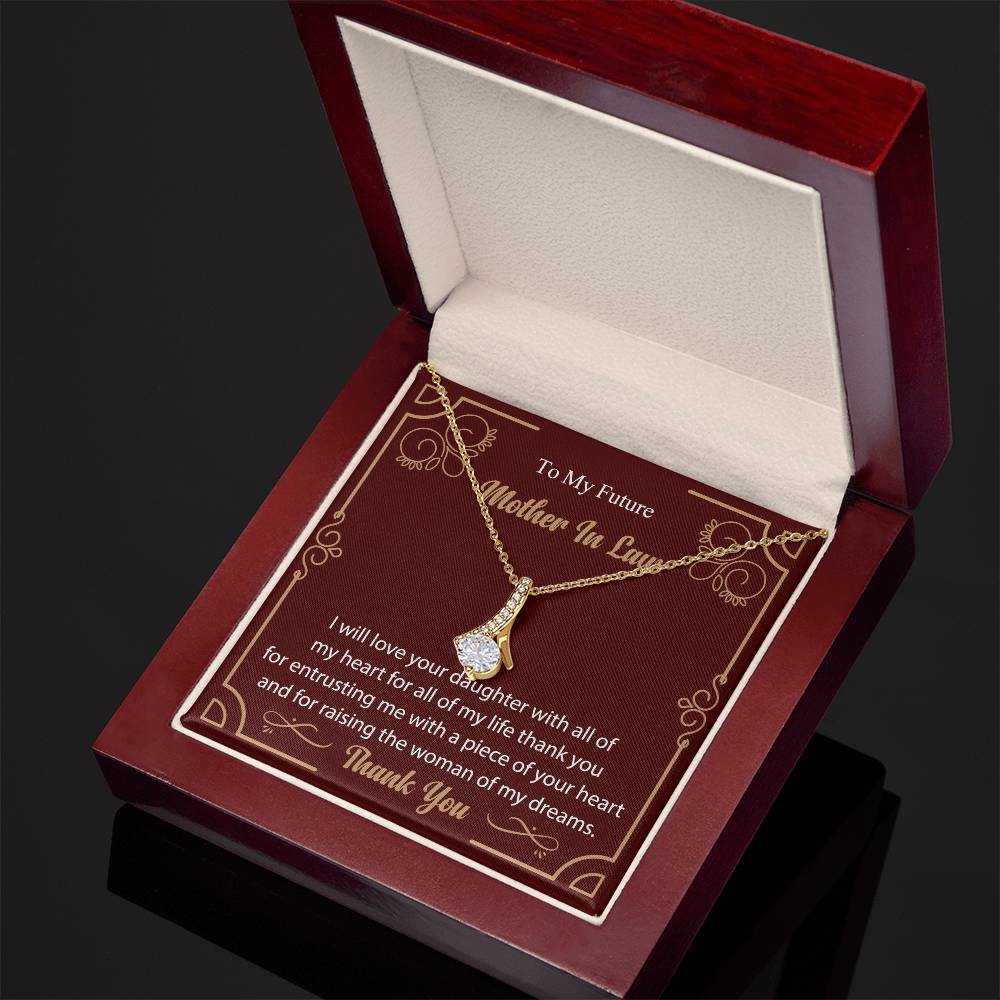 To My Future Mother In Law I will_  Alluring Beauty Necklace Gift Jewelry