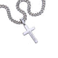 TO MY CAT DAD THANK YOU_ Personalized Gift Cuban Link Chain Cross w Heartfelt Message