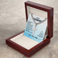 TO MY HUSBAND Never forget that_ Personalized Gift Cuban Link Chain Cross w Heartfelt Message