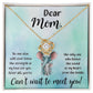 Dear Mom, No one else_ Love Knot Necklace