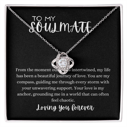 Birthday Gifts For Wife Soulmate To My Wife Necklace from Husband To My Soulmate Necklace for Women To My Wife Gifts Beautiful Badass Wife Jewelry With Message Card