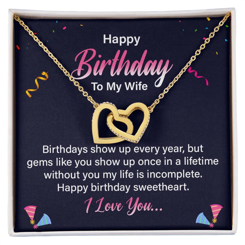 Happy birthday to my wife - birthdays show up
