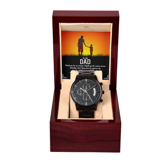 Thank To My DAD you for_ Personalized Watch Gift w Heartfelt Message