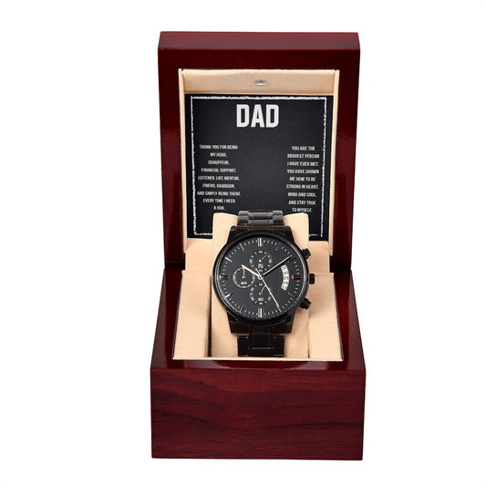To My Dad I love you so much Personalized Watch Gift w Heartfelt Message