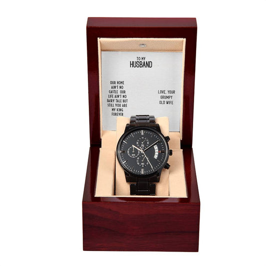 To My Husband OUR HOME Personalized Watch Gift w Heartfelt Message