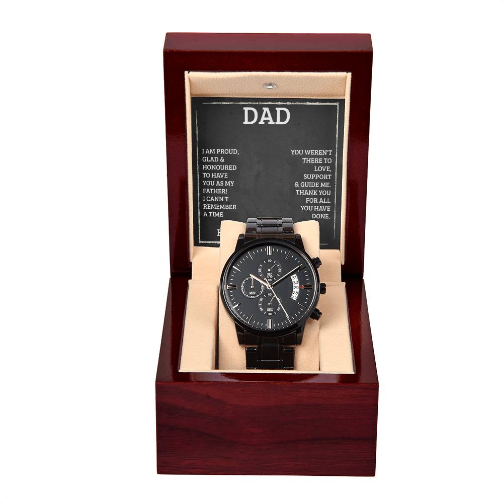 To My Dad- I'm proud Personalized Watch Gift w Heartfelt Message