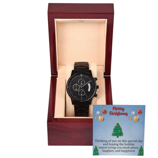 Merry Christmas Thinking of you_ Personalized Watch Gift w Heartfelt Message