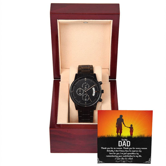 Thank To My DAD you for_ Personalized Watch Gift w Heartfelt Message