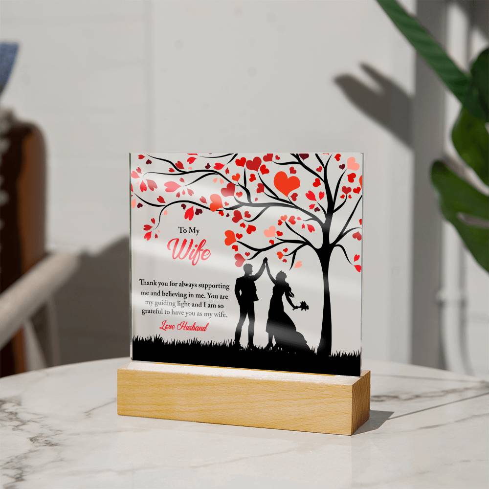 To my Wife Personalized Acrylic Plaque Customized Acrylic Plaque Gift
