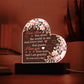 To my Mom Personalized Heart Acrylic Plaque Gift
