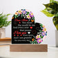 To my Mom Personalized Heart Acrylic Plaque Gift