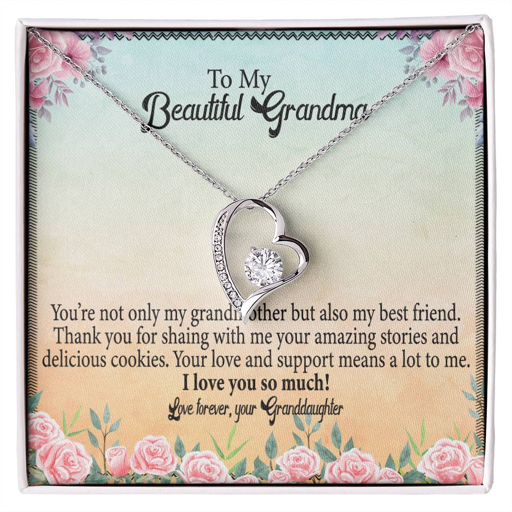 To My Beautiful Grandma You_re not_ Gift Necklace Jewelry with a heartfelt durable Message Card