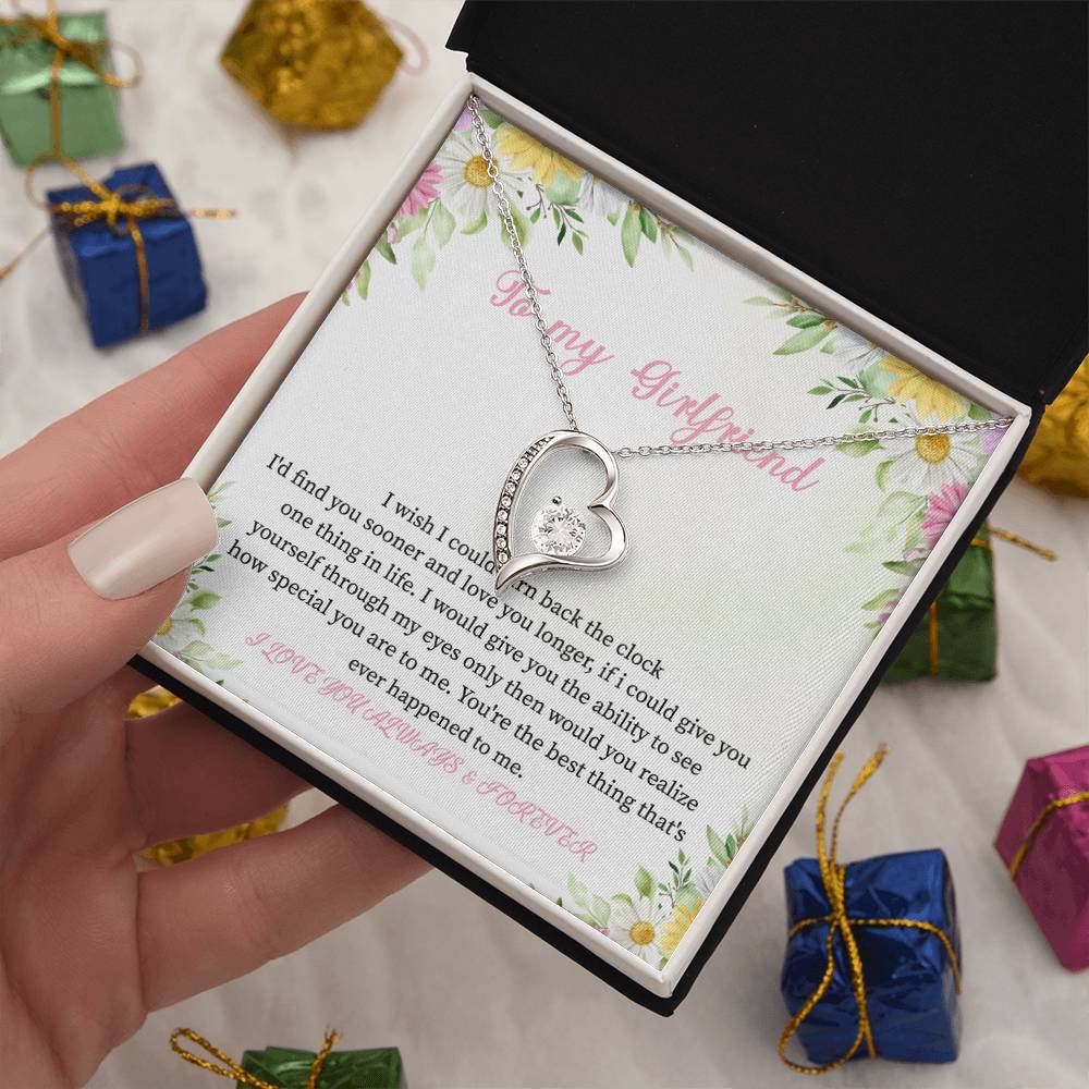 To my Girlfriend I wish I_ Gift Necklace Jewelry with a heartfelt durable Message Card