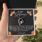 To MY Girlfriend Even if I_ Gift Necklace Jewelry with a heartfelt durable Message Card