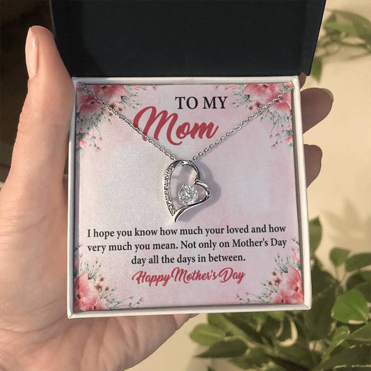 TO MY Mom I hope you_ Gift Necklace Jewelry with a heartfelt durable Message Card