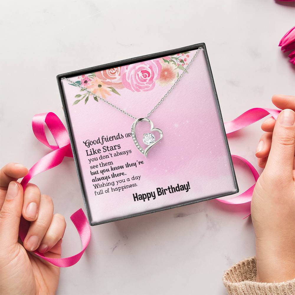Happy Birthday special one best friend Gift Necklace Jewelry with a heartfelt durable Message Card